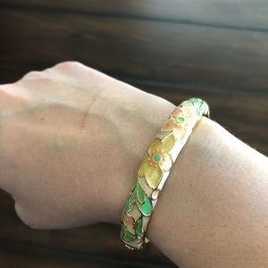 Tropical floral bangle